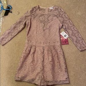 Pink Sparkly Formal Romper